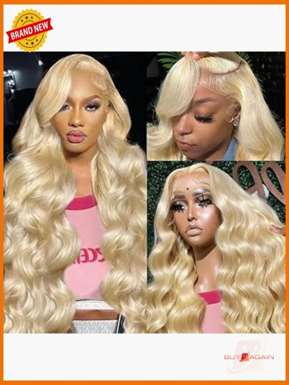 200% Density Body Wave Lace Front Wig 26 Inch Pre Plucked HD Lace